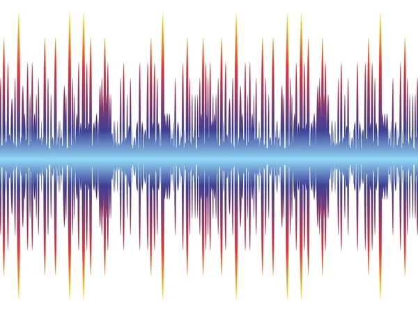 Background with sound wave. — Stock Vector