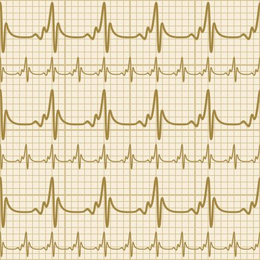 Kardiyogram ile sorunsuz arka plan.