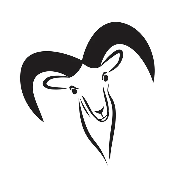 Logo van geit. — Stockvector