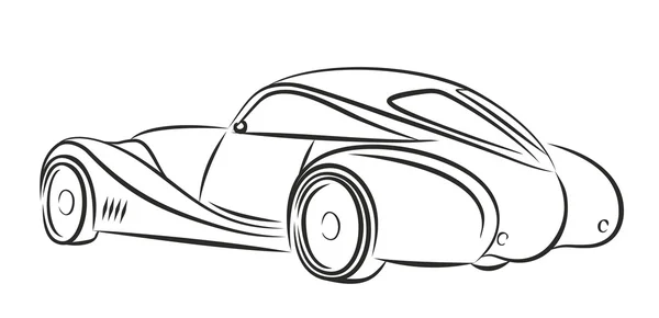 Car retro drawing. — Stock Photo, Image