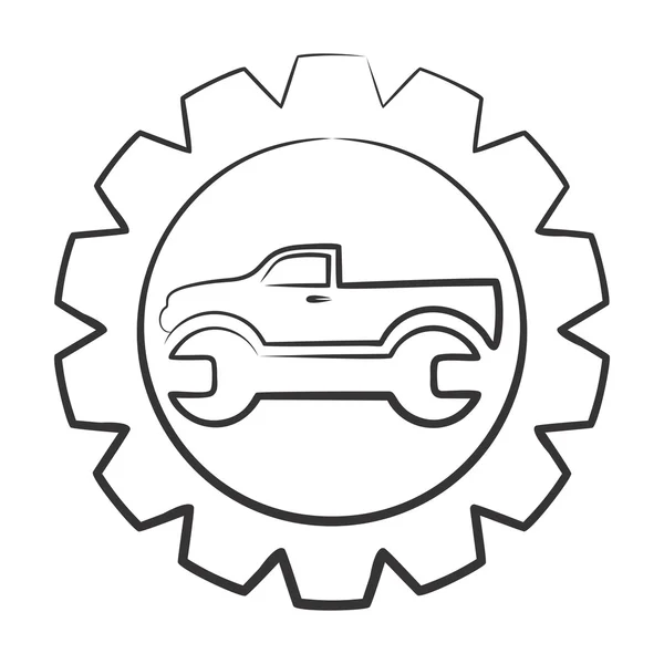 Logo Auto Serwis. — Zdjęcie stockowe