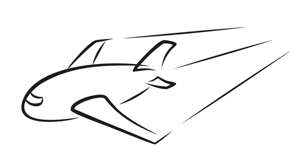 Logo pasażer samolotu. — Wektor stockowy