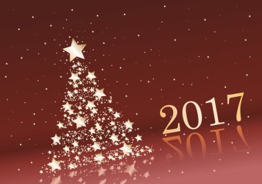 mutlu yeni yıl kartı.