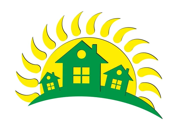 Logo posiadłość. — Zdjęcie stockowe