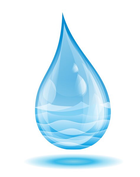 Zee in waterdruppel. — Stockfoto