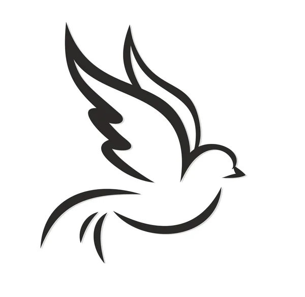Логотип летающей птицы . — стоковое фото