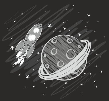 Yabani otlar roket uzayda.