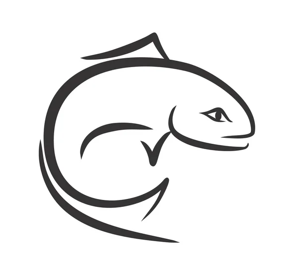 Skizze von Fischen. — Stockvektor