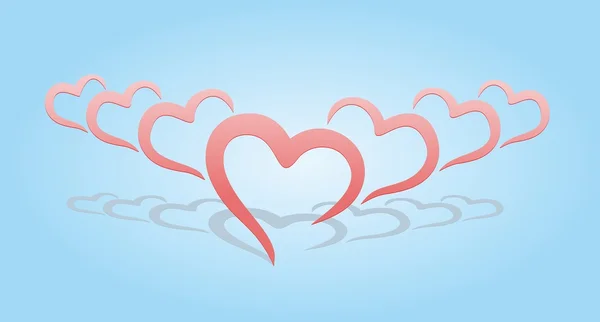 Logo of hearts. — Stock Vector