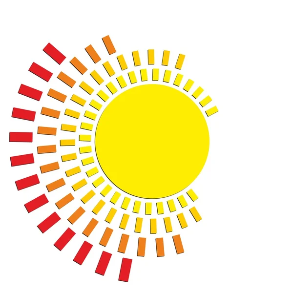 Абстрактный логотип солнца . — стоковый вектор