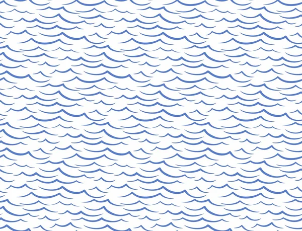 Fondo sin costuras con olas marinas . — Vector de stock