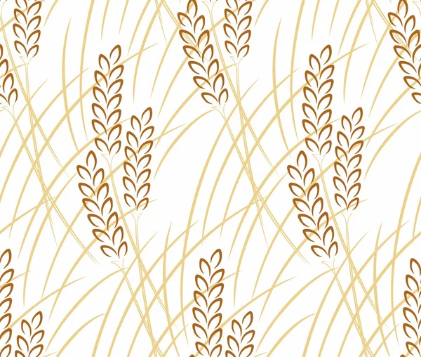 Seamless background with wheat. — Stock Vector