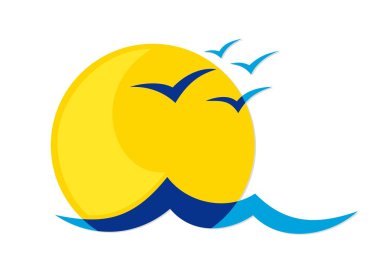 Martılar Logo güneşle.
