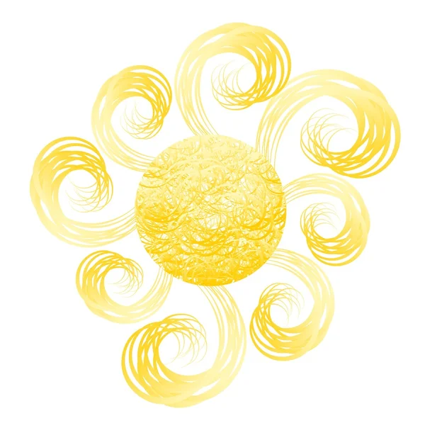 Яркое солнце . — стоковый вектор