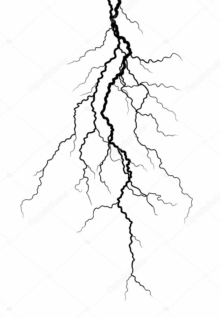 Тату гроза молния эскиз