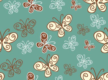 Kelebeklerle kusursuz bir arka plan.