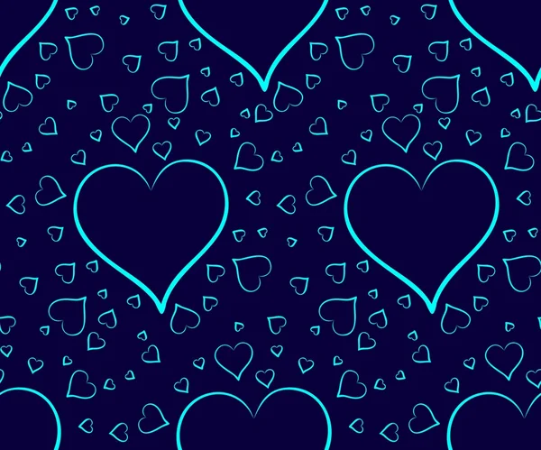 Seamless background with hearts. — Stock Vector