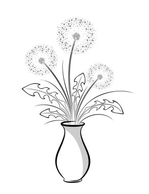 Vazodaki Karahindiba buketi.