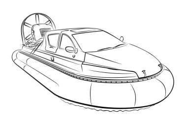 Hızlı bir Hovercraft taslağı.. 