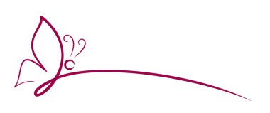 Kırmızı bir kelebeğin sembolü..