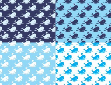 Balinalar ile arka plan.