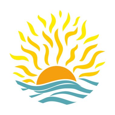 Logo güneş ve deniz.
