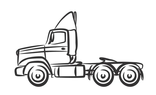 Le gros camion . — Image vectorielle