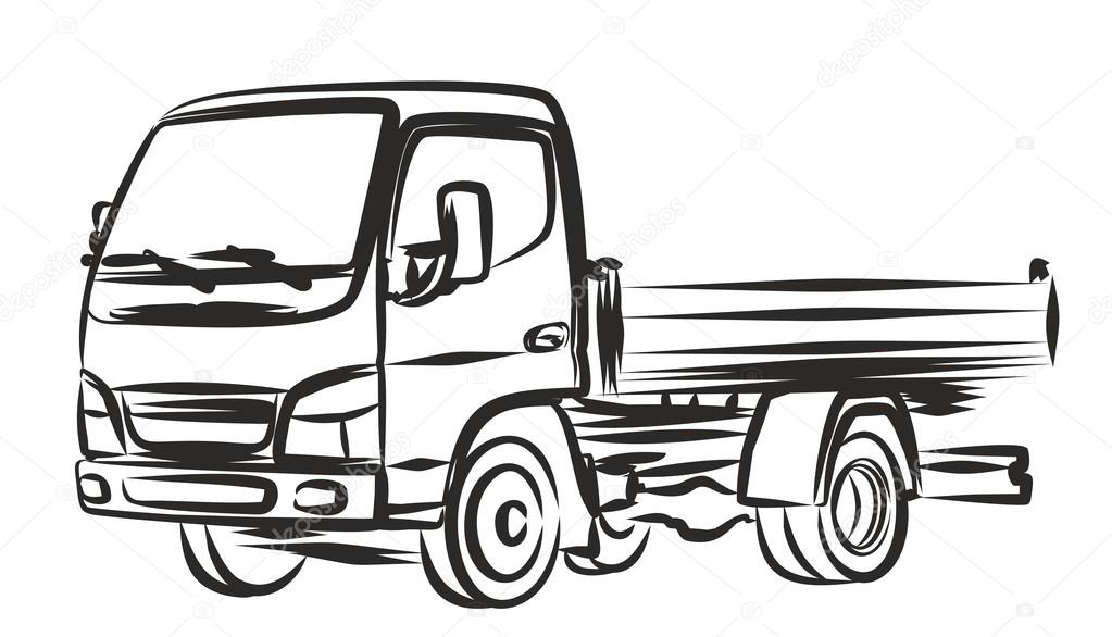 Premium Vector  Delivery truck with clock hand drawn outline doodle icon  logistics fast shipping order delay concept vector sketch illustration  for print web mobile and infographics on white background
