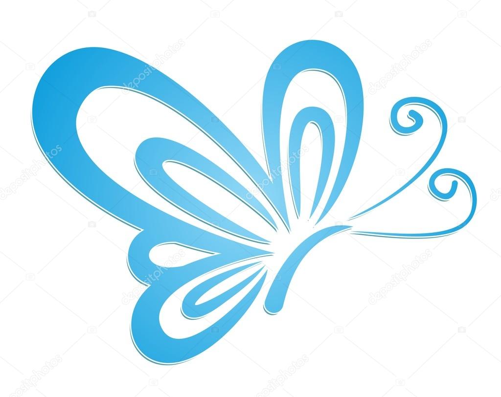 A logo of the flying blue butterfly.