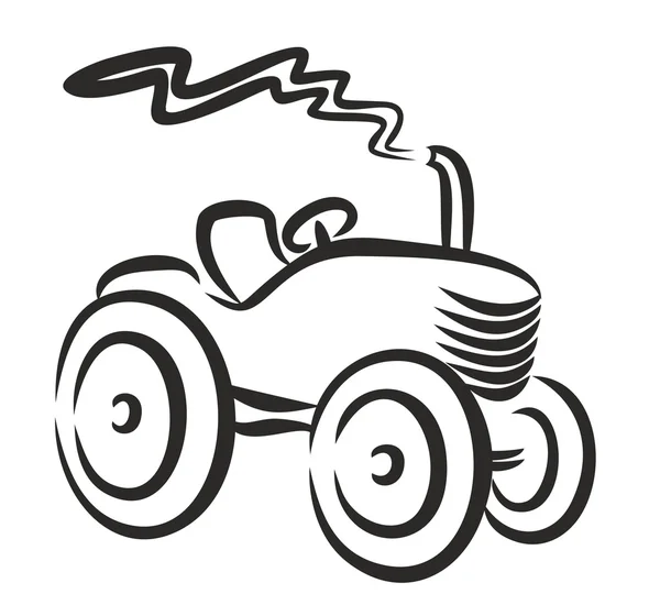 Logo rolnikowi ciągnika. — Wektor stockowy