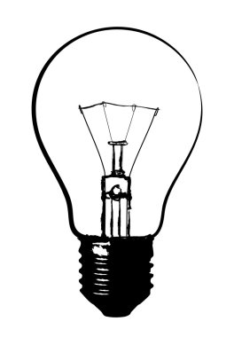 Glow lamp logo. clipart