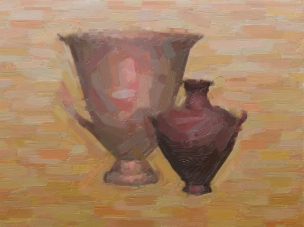 두 amphorae — 스톡 사진