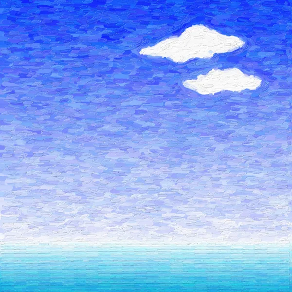 Wolken über dem Meer — Stockfoto