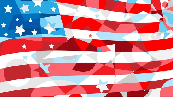 Pozadí americké vlajky — Stockový vektor