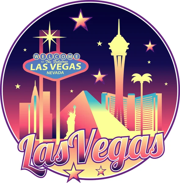 Las Vegas Skyline — Vetor de Stock