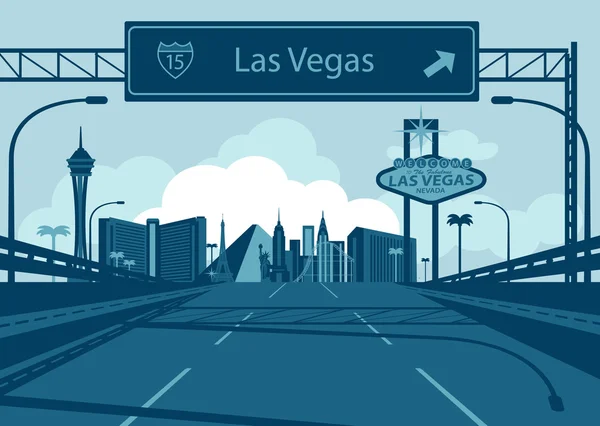 Las Vegas skyline — Stock Vector