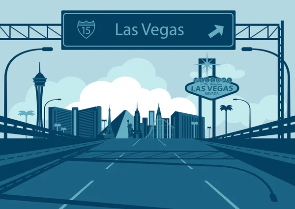 Skyline Las Vegas — Stockvector