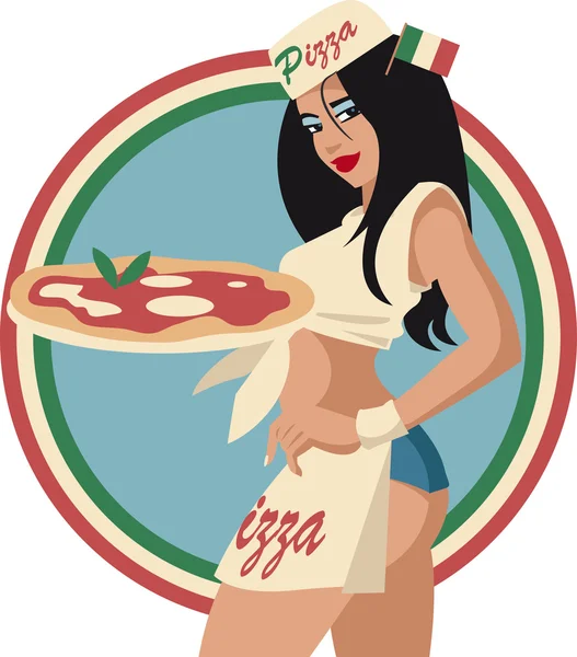 Włoska pizza — Wektor stockowy