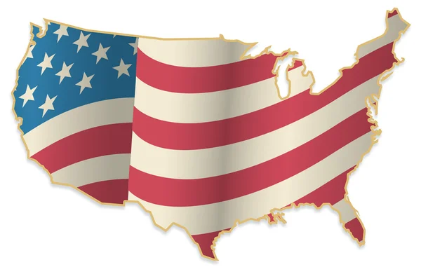 ABD bayrağı — Stok Vektör