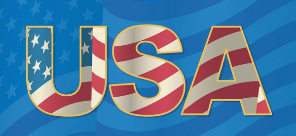 Drapelul SUA — Vector de stoc