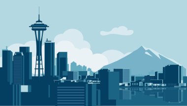 Seattle skyline clipart