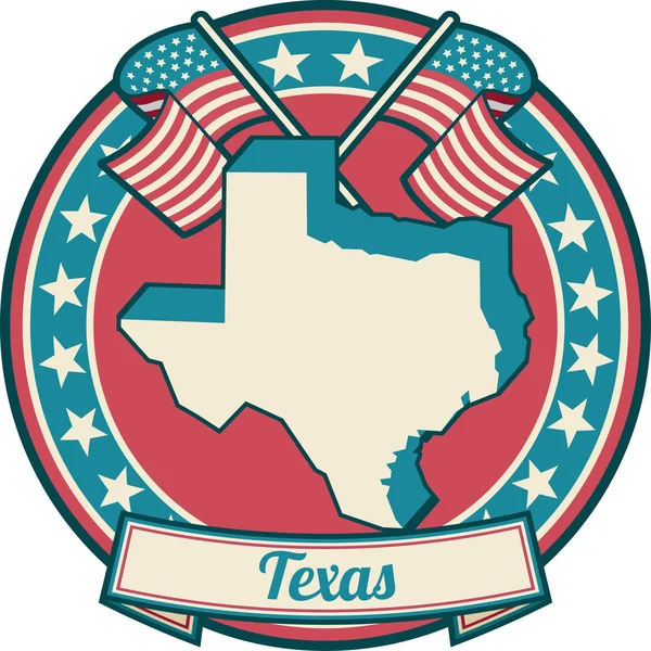 Texas patriotiska symbol — Stock vektor