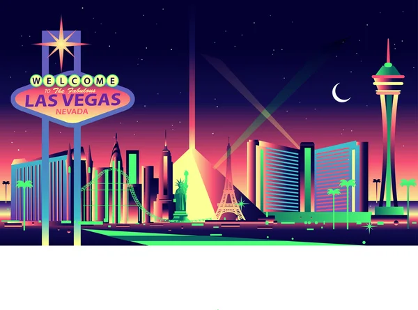 Skyline Las Vegas — Stockvector