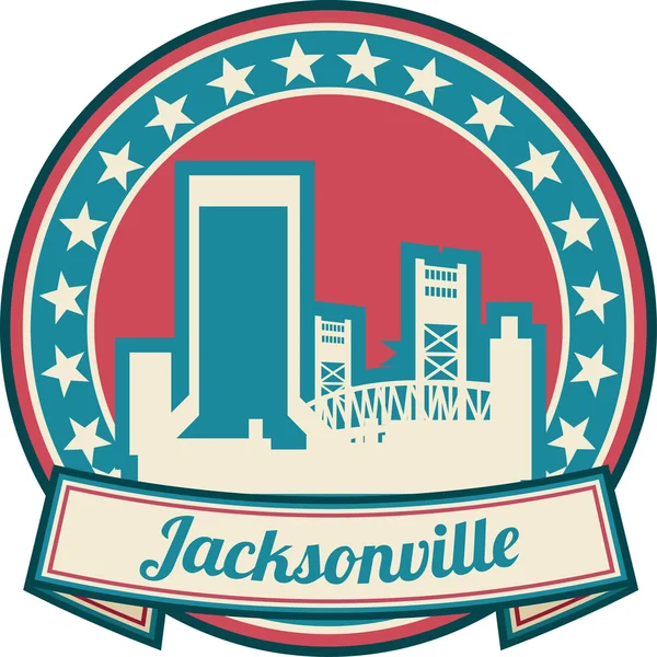 Jacsonville Skyline — Stock vektor