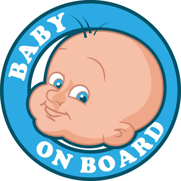 Baby on board — Stock Vector