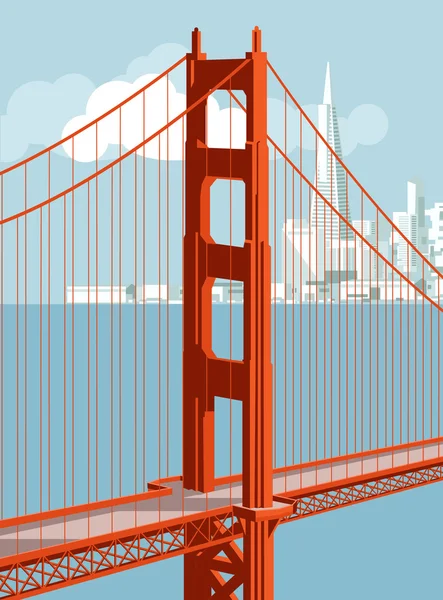 San Francisco skyline — Stock Vector