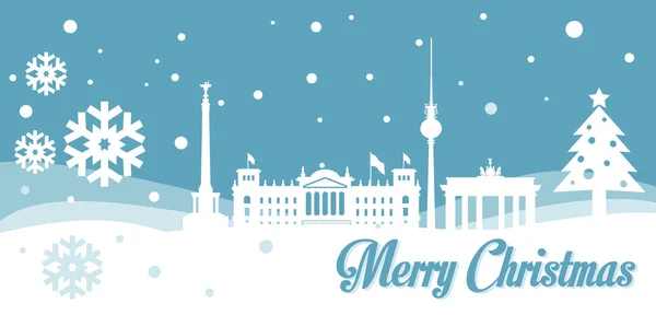 Berlin horizon de Noël — Image vectorielle