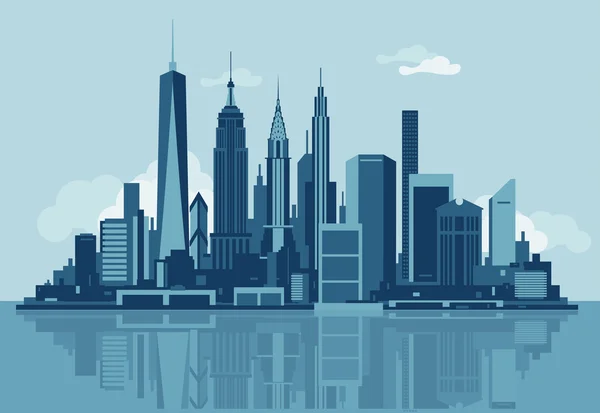 Skyline de New York — Image vectorielle