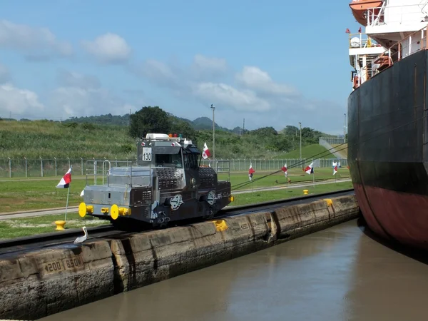 Locomotive du canal de Panama Photo De Stock