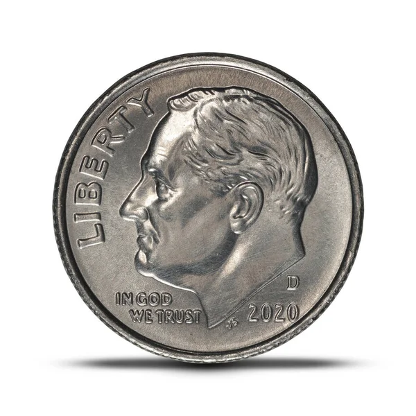 ABD bir onluk, 2020 beyaz arka planda